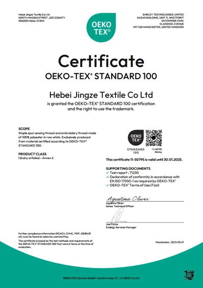 OEKO-TEX Certificates